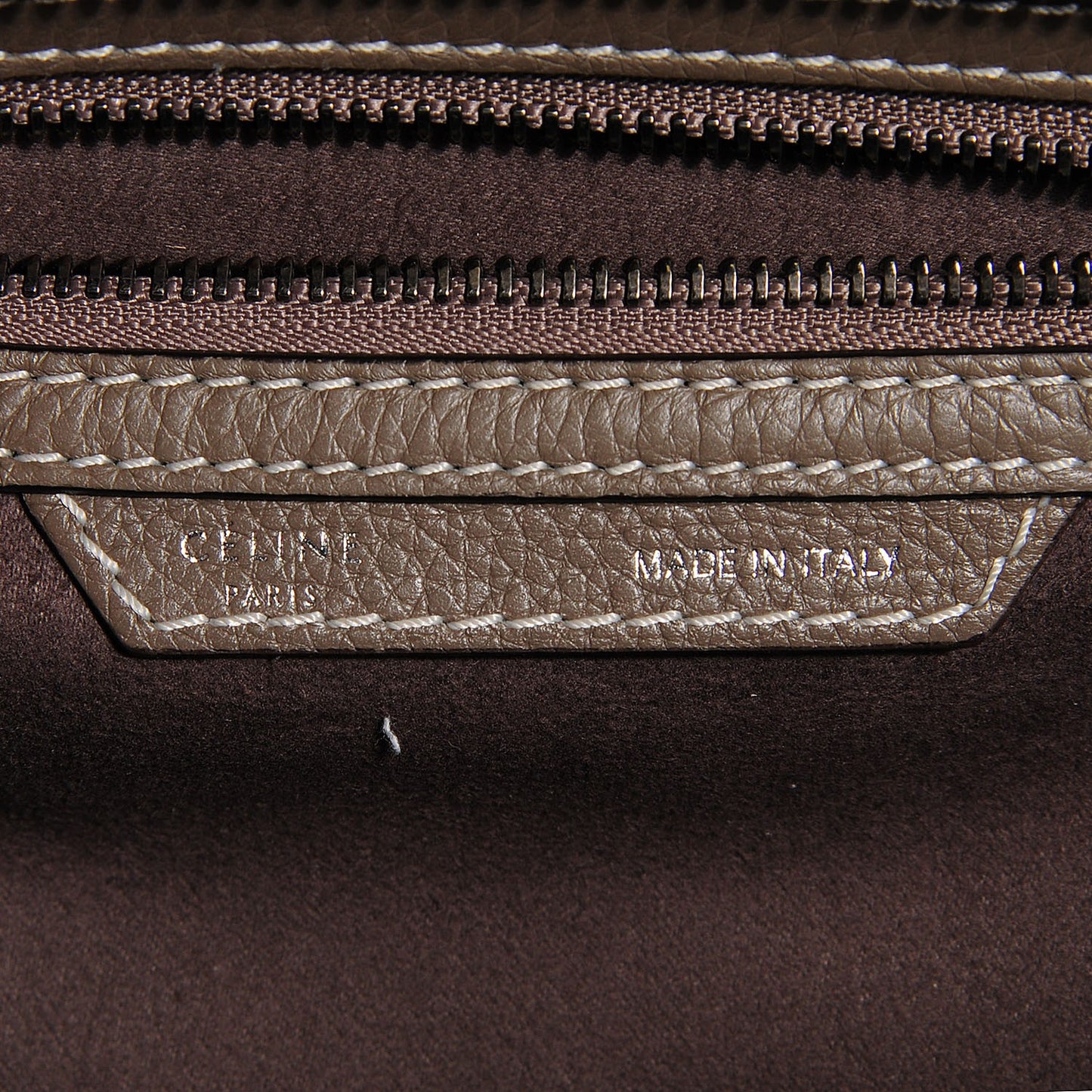 Drummed Calfskin Micro Luggage Souris