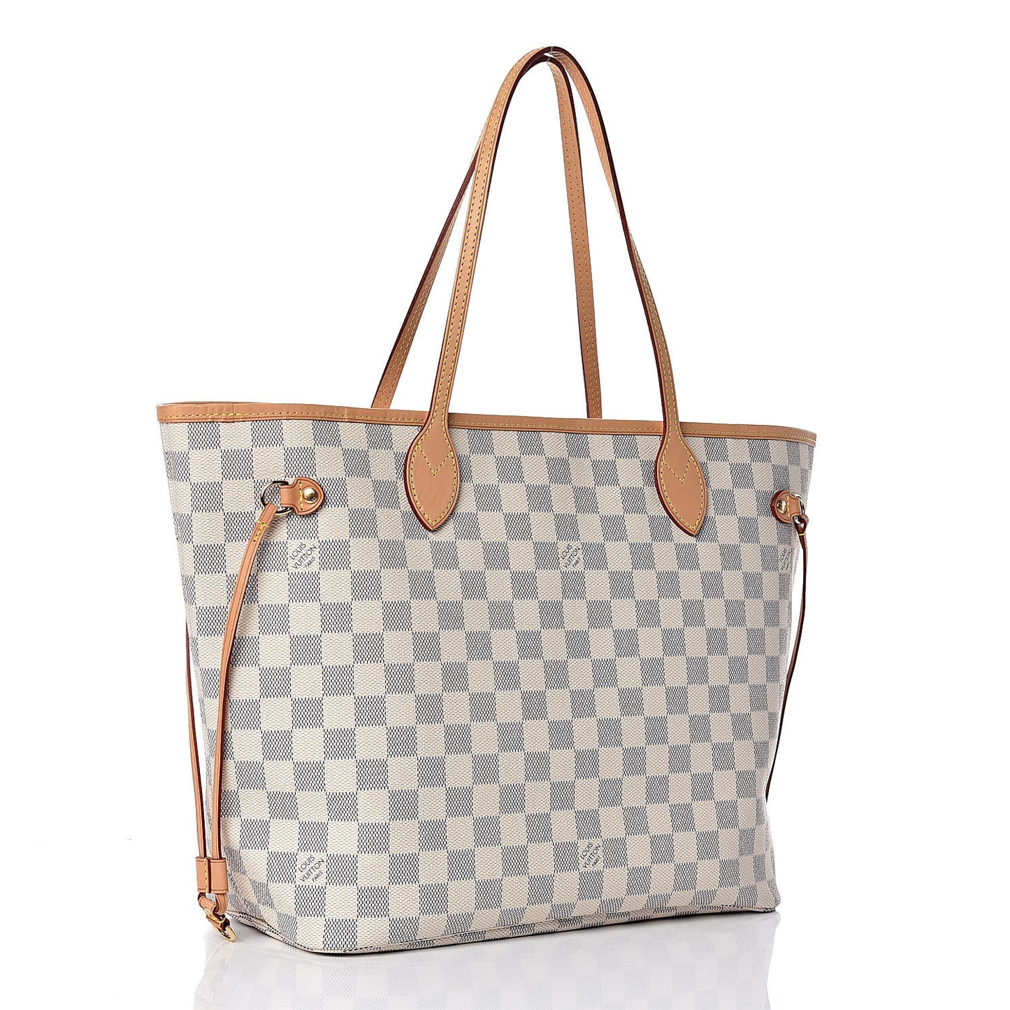 Damier Azur Neo Neverfull MM Rose Ballerine