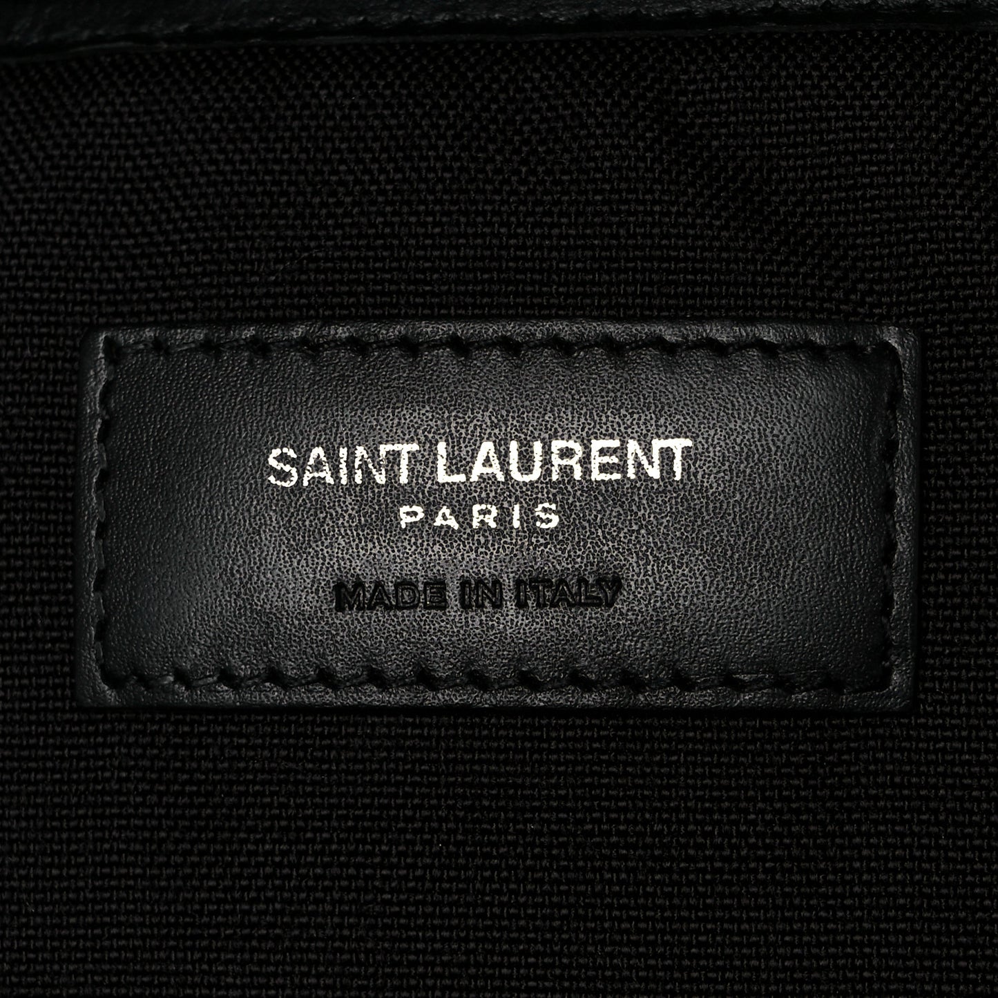 Canvas Signature Embroidered City Backpack Black