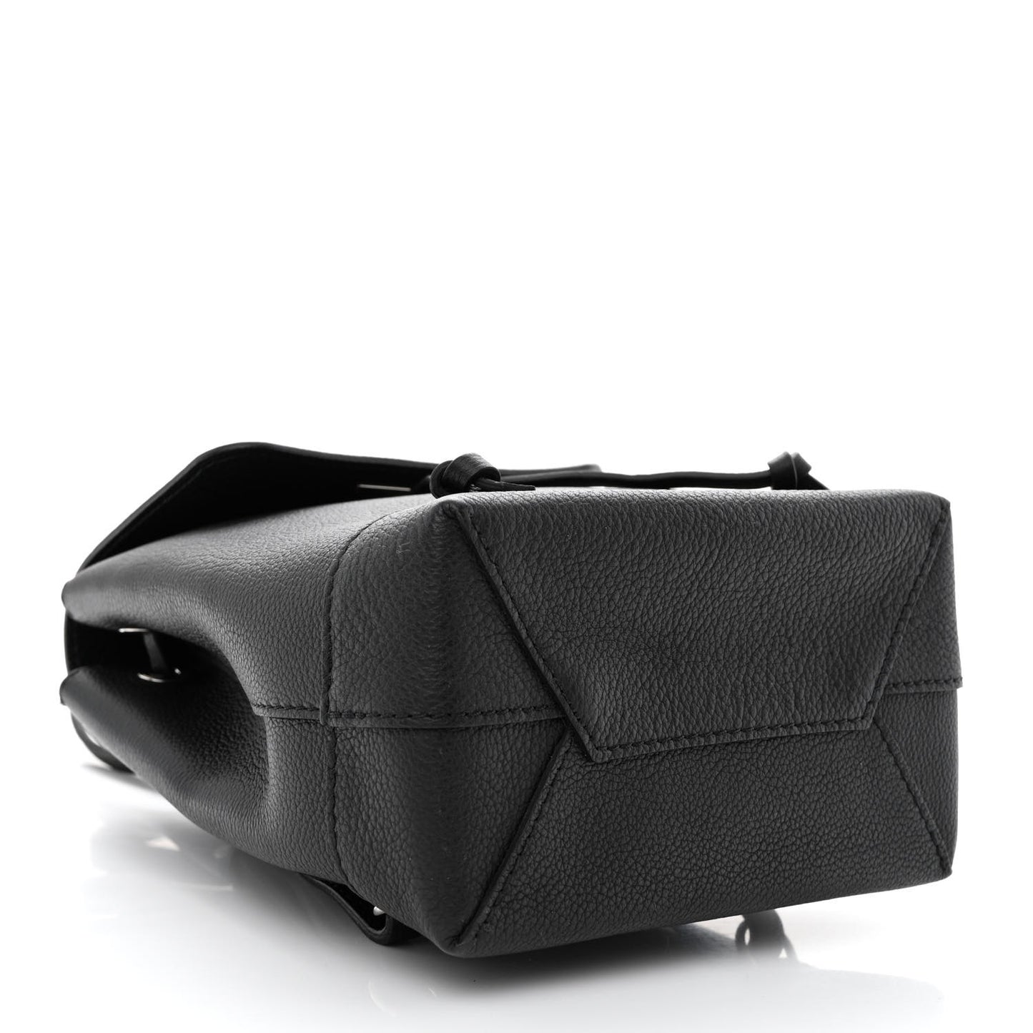 Calfskin Lockme Mini Backpack Black
