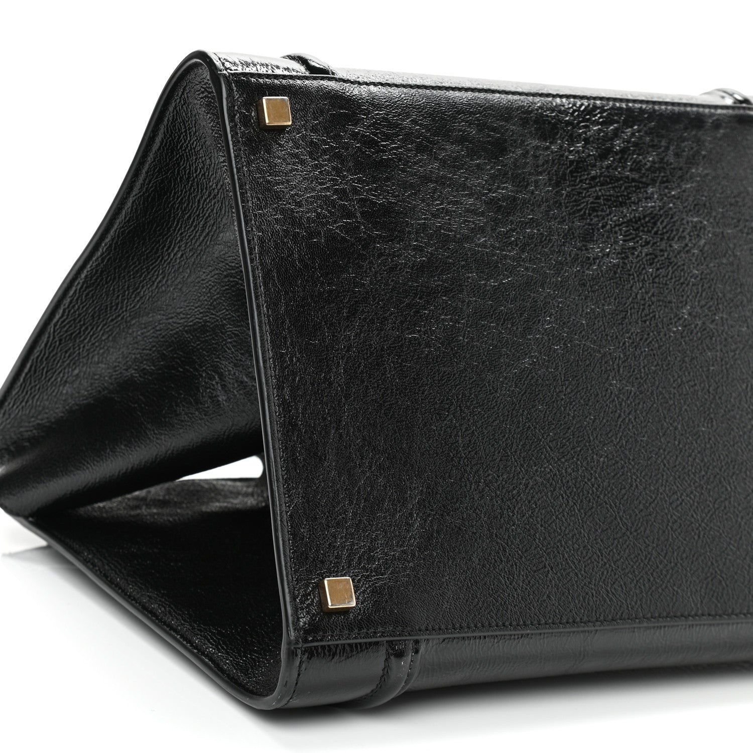 Celine Crinkled Patent Calfskin Medium Phantom Luggage Black 9 of 10