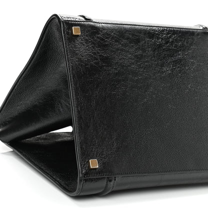 Celine Crinkled Patent Calfskin Medium Phantom Luggage Black 9 of 10