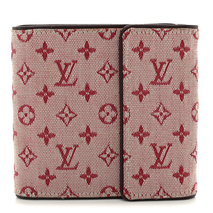 Louis Vuitton Mini Monogram Lin Compact Wallet Cherry 1 of 9