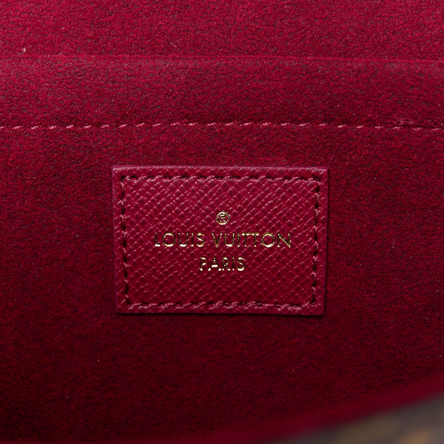 Monogram Pochette Felicie Chain Wallet Fuchsia