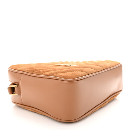 Saint Laurent Suede Matelasse Monogram Lou Camera Bag Cinnamon 4 of 10