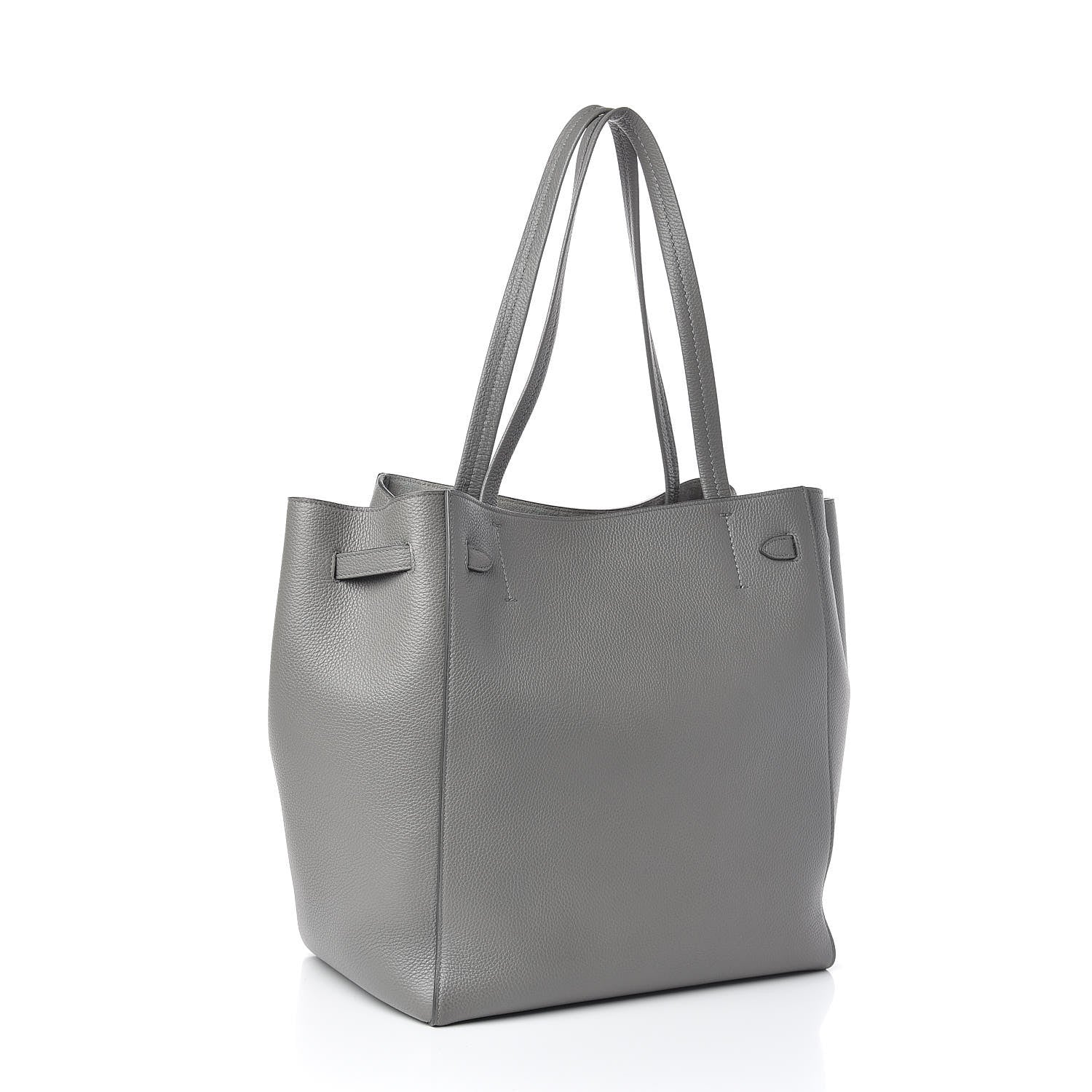 Celine Soft Grained Calfskin Small Belt Cabas Phantom Medium Grey 3 of 10