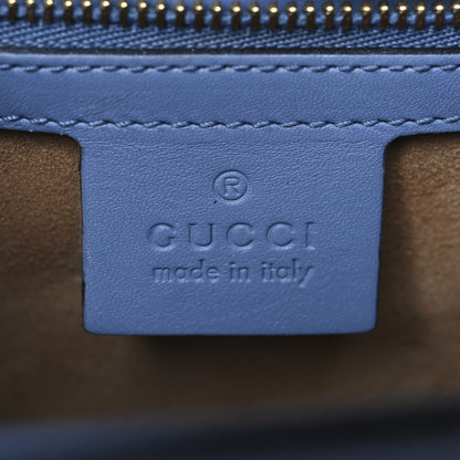 Gucci Calfskin Small Sylvie Shoulder Bag Clear Sky Blue 6 of 10