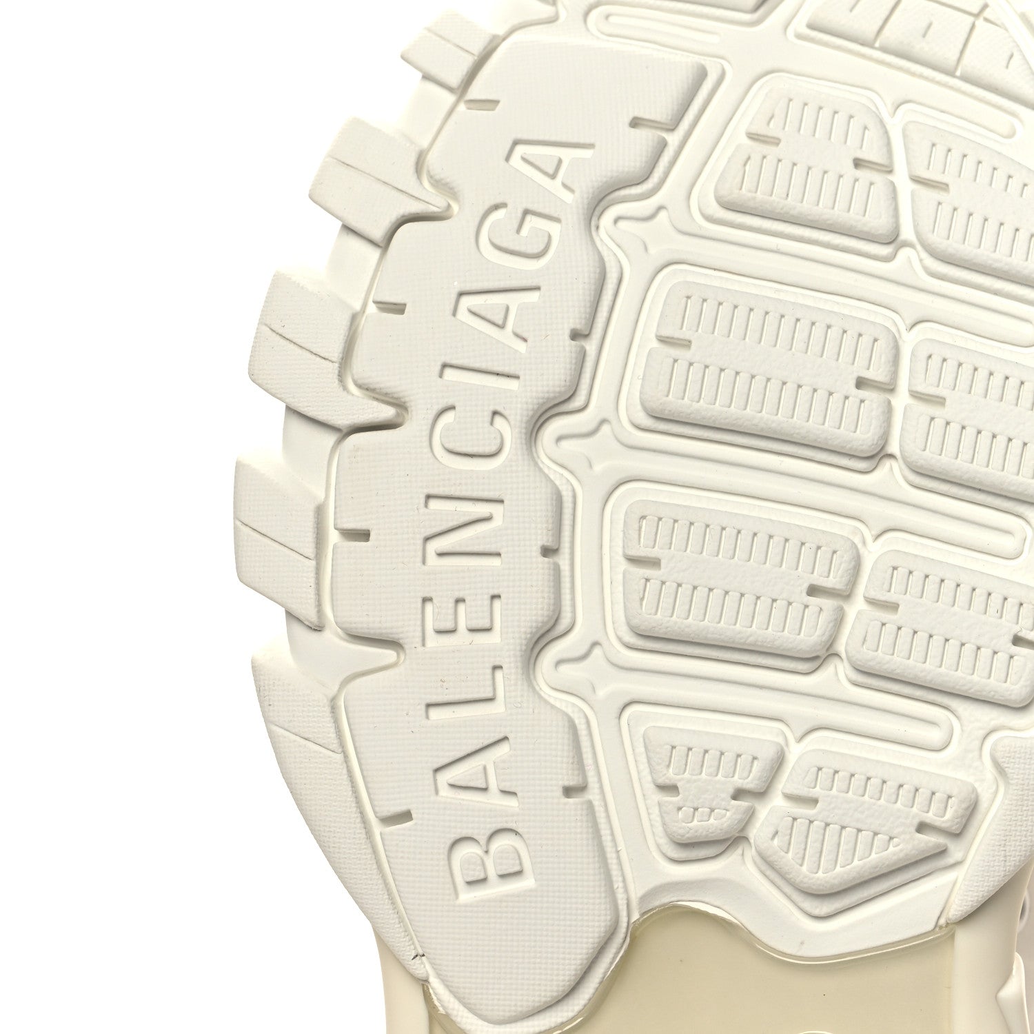 Balenciaga Mesh Rubber Bi-Color Womens Track Sneakers 37 White Fluo Pink 7 of 9