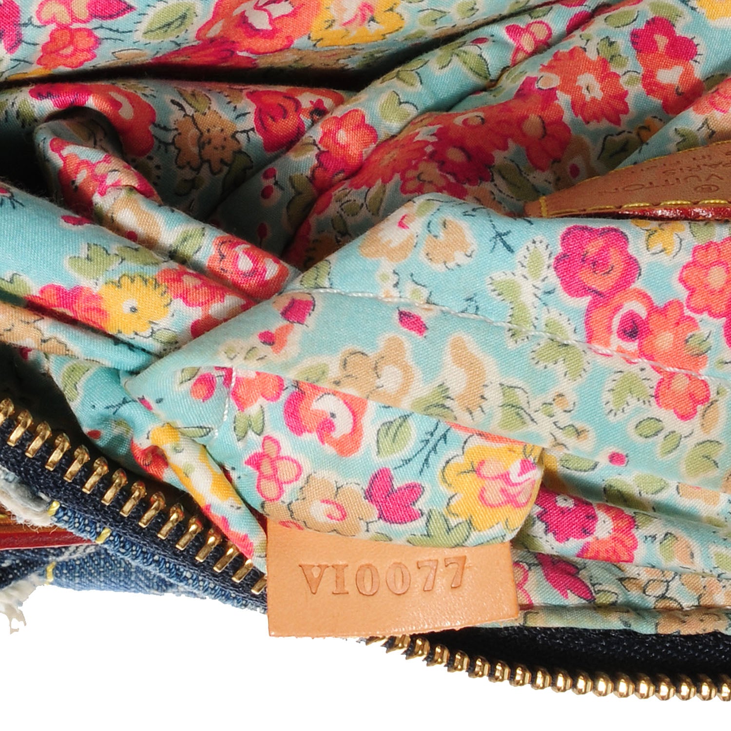 Louis Vuitton Denim Patchwork Pouchy Blue 5 of 7
