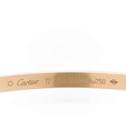 Cartier 18K Yellow Gold Small LOVE Bracelet 17 3 of 5