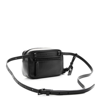 Saint Laurent Calfskin Matelasse Monogram Lou Belt Bag Black 3 of 10