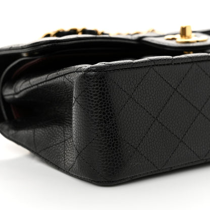 Chanel Caviar Quilted Small Double Flap Black 9 of 10