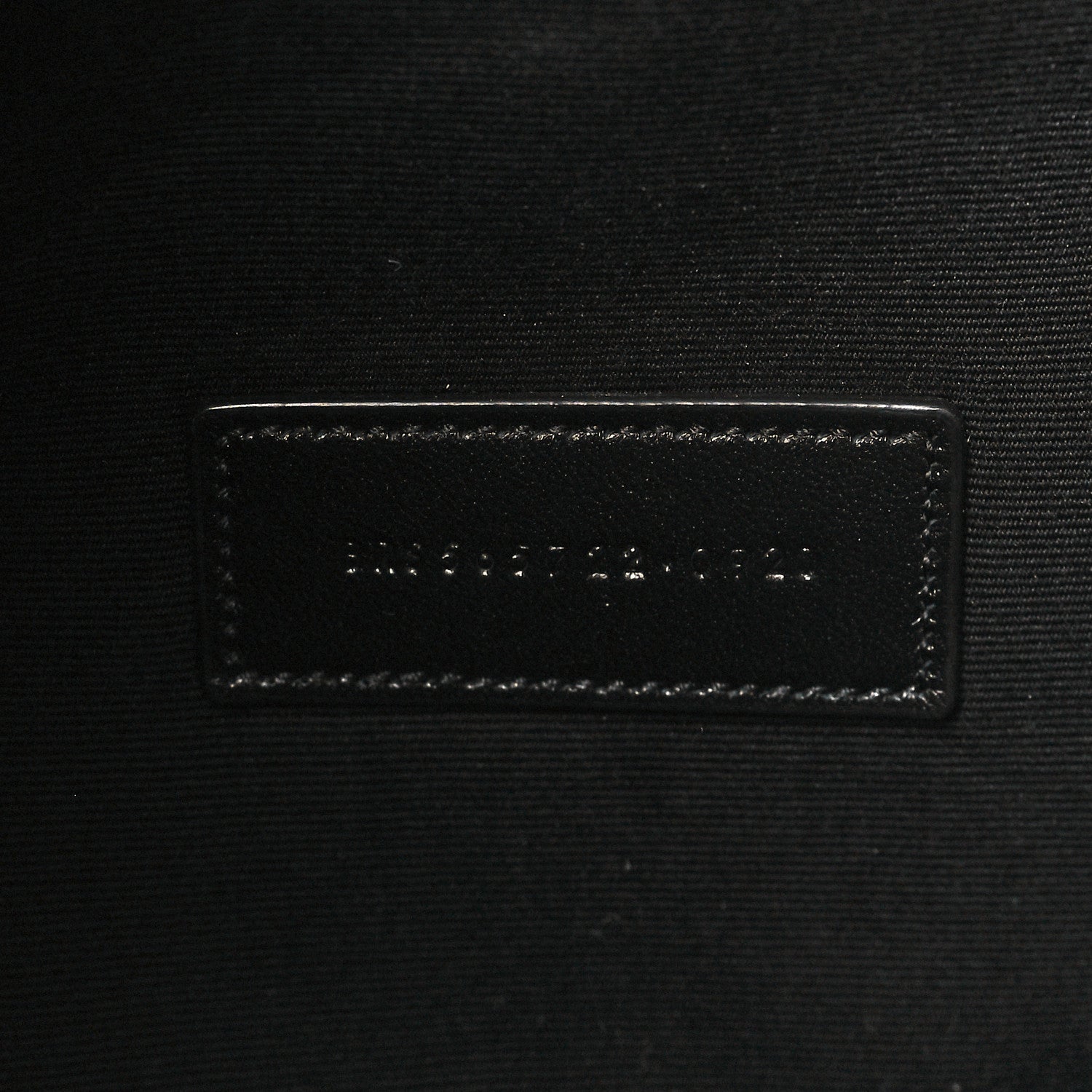 Saint Laurent Linen Canvas Rive Gouche Zipped Pouch Black 7 of 8