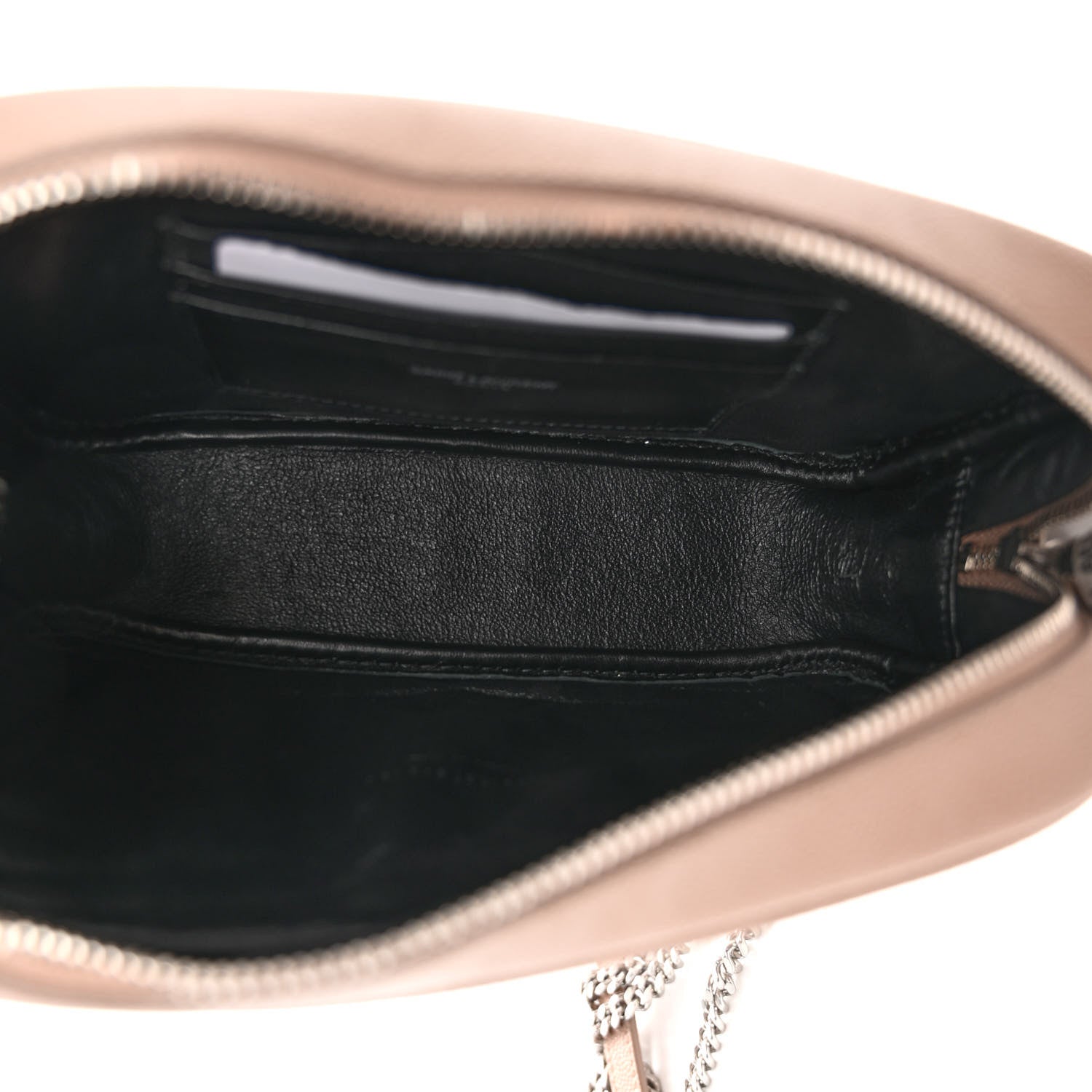 Saint Laurent Grain De Poudre Matelasse Monogram Mini Lou Camera Bag Dark Beige 5 of 11