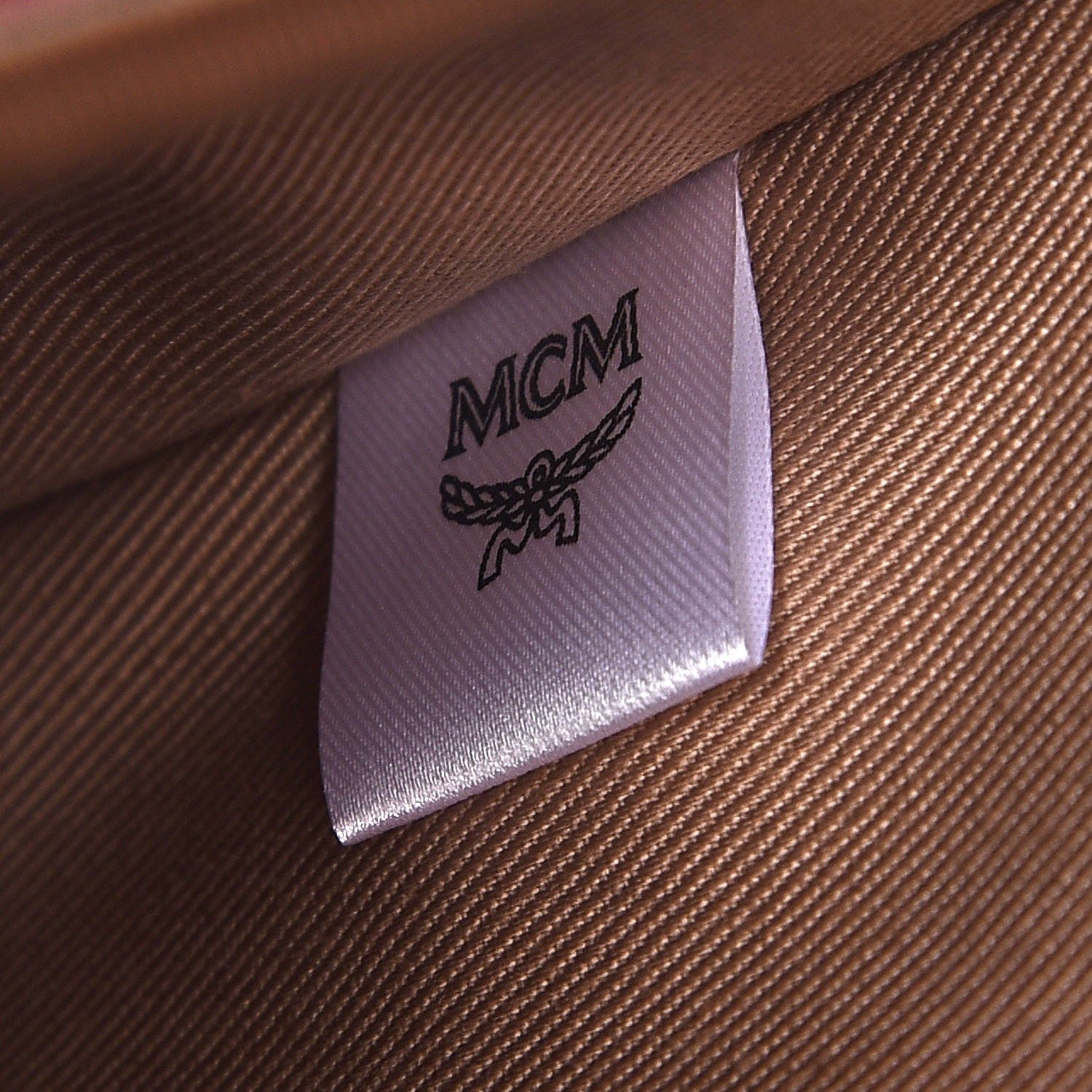 MCM Calfskin Ottomar Monogram Backpack Pink 8 of 8