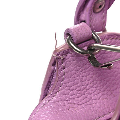 Balenciaga Grained Calfskin Neo Classic Silver Hardware Mini City Lilac 13 of 13