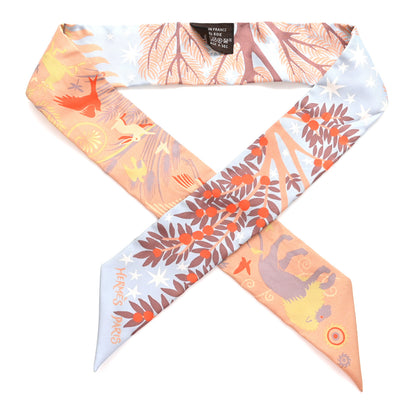 Hermes Silk Le Charme D Orphee Twilly Ciel Beige Rose 1 of 4
