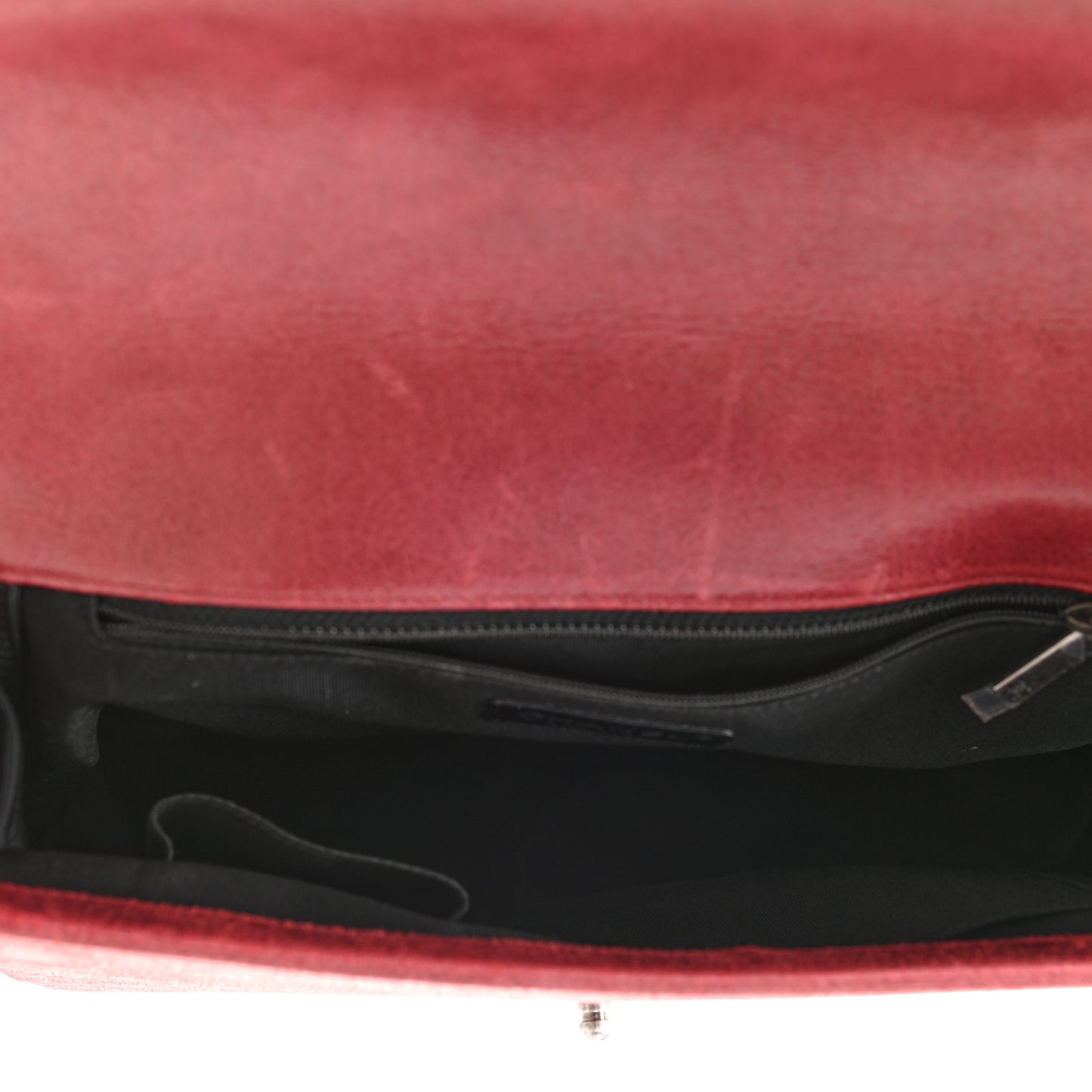 Nubuck Chesterfield Quilted Large Celtic Boy Flap Burgundy