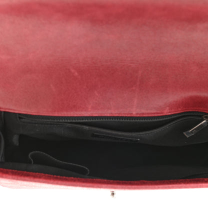 Chanel Nubuck Chesterfield Quilted Large Celtic Boy Flap Burgundy 5 of 10