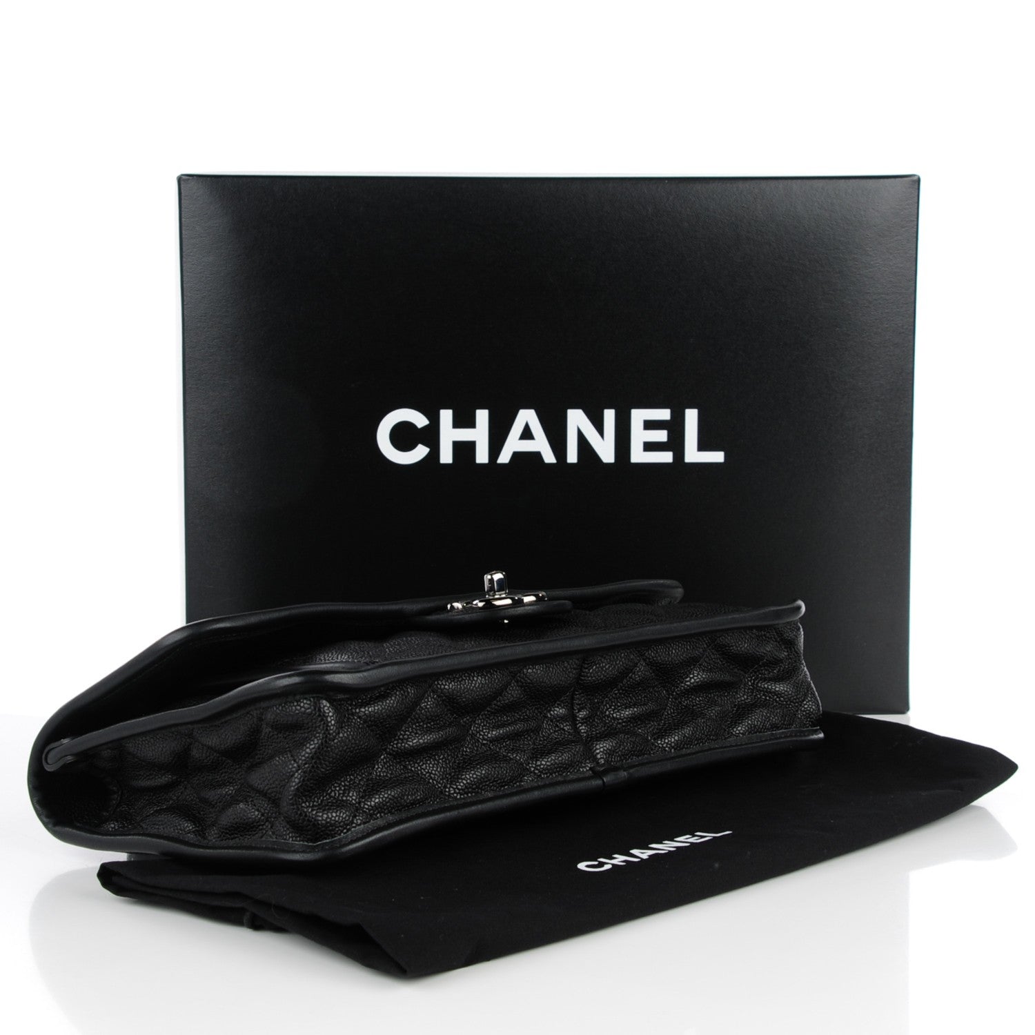 Chanel Caviar Quilted Medium French Riviera Flap Black 4 of 8