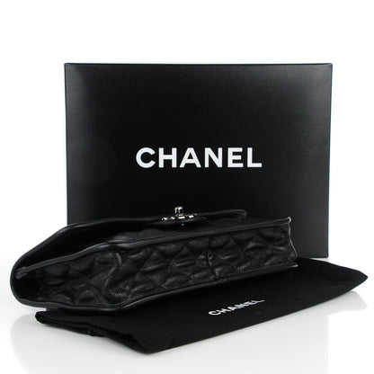 Chanel Caviar Quilted Medium French Riviera Flap Black 4 of 8