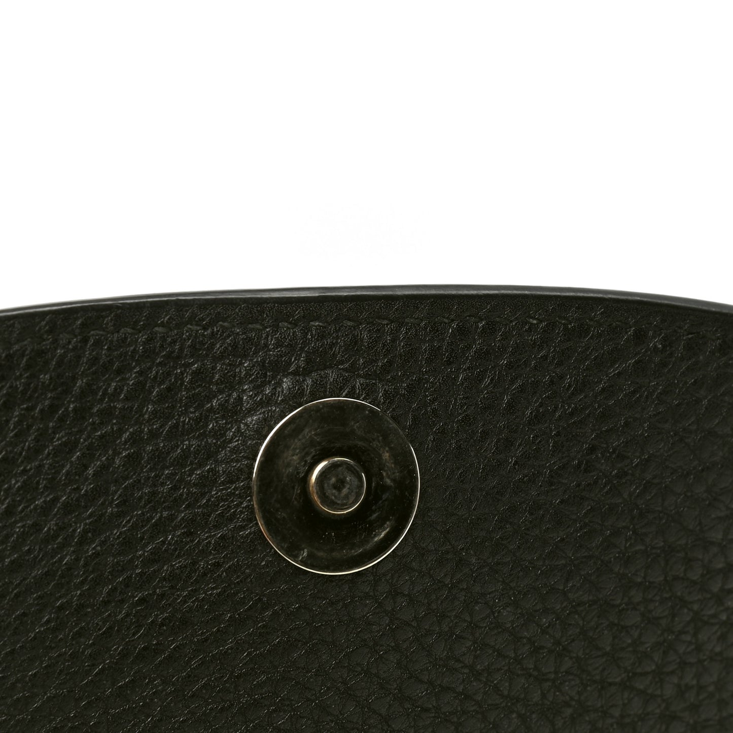 Pebbled Calfskin Small Soho Flap Crossbody Black