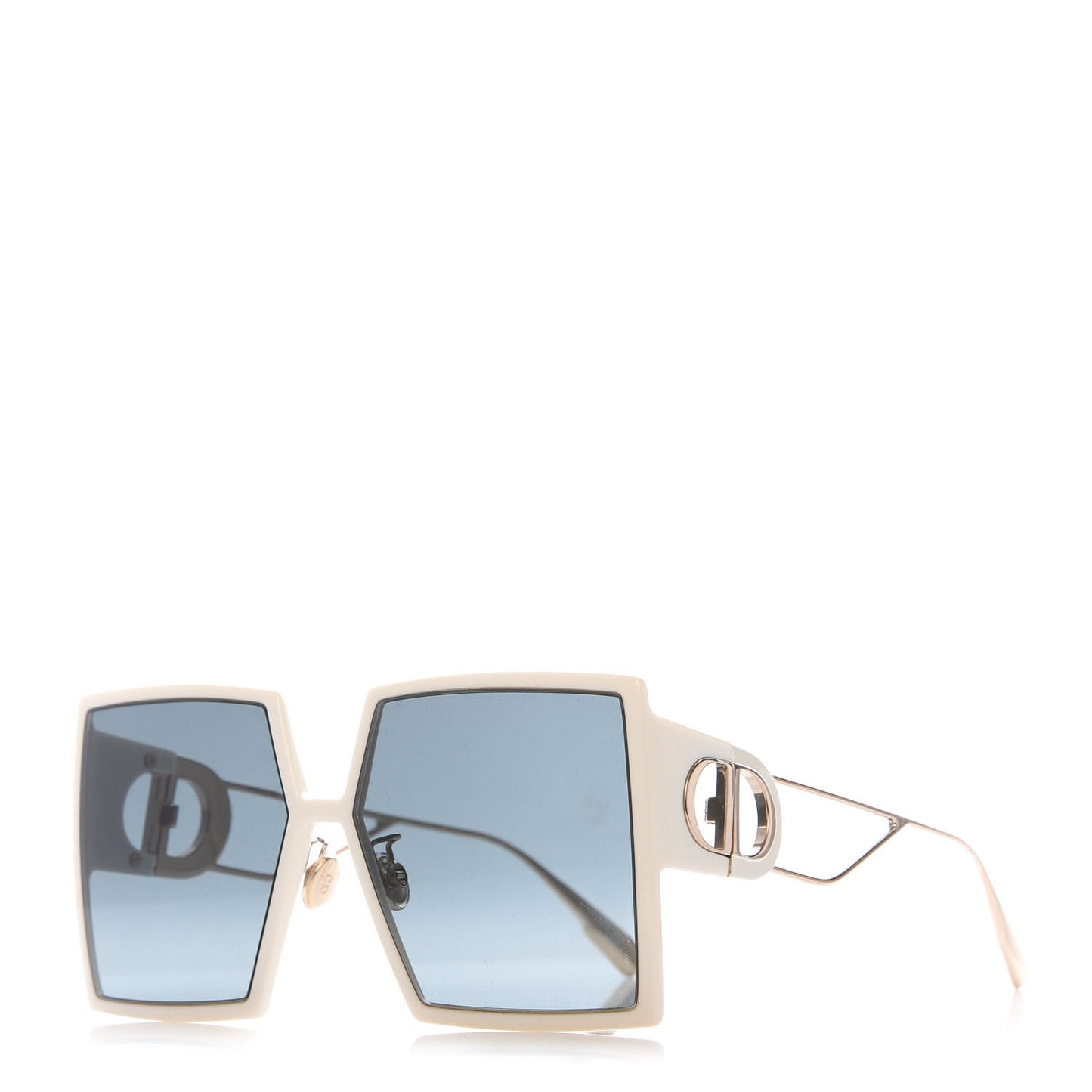 Square 30 Montaigne Sunglasses White