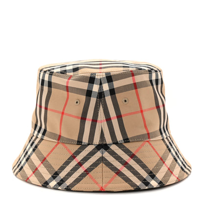 Burberry Technical Cotton Vintage Check Bucket Hat M Archive Beige 4 of 8