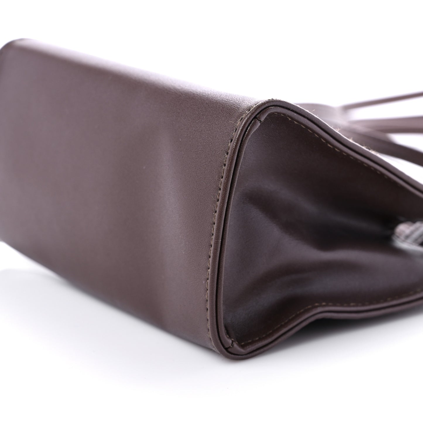 Vegan Leather Small Shopping Bag Chocolate