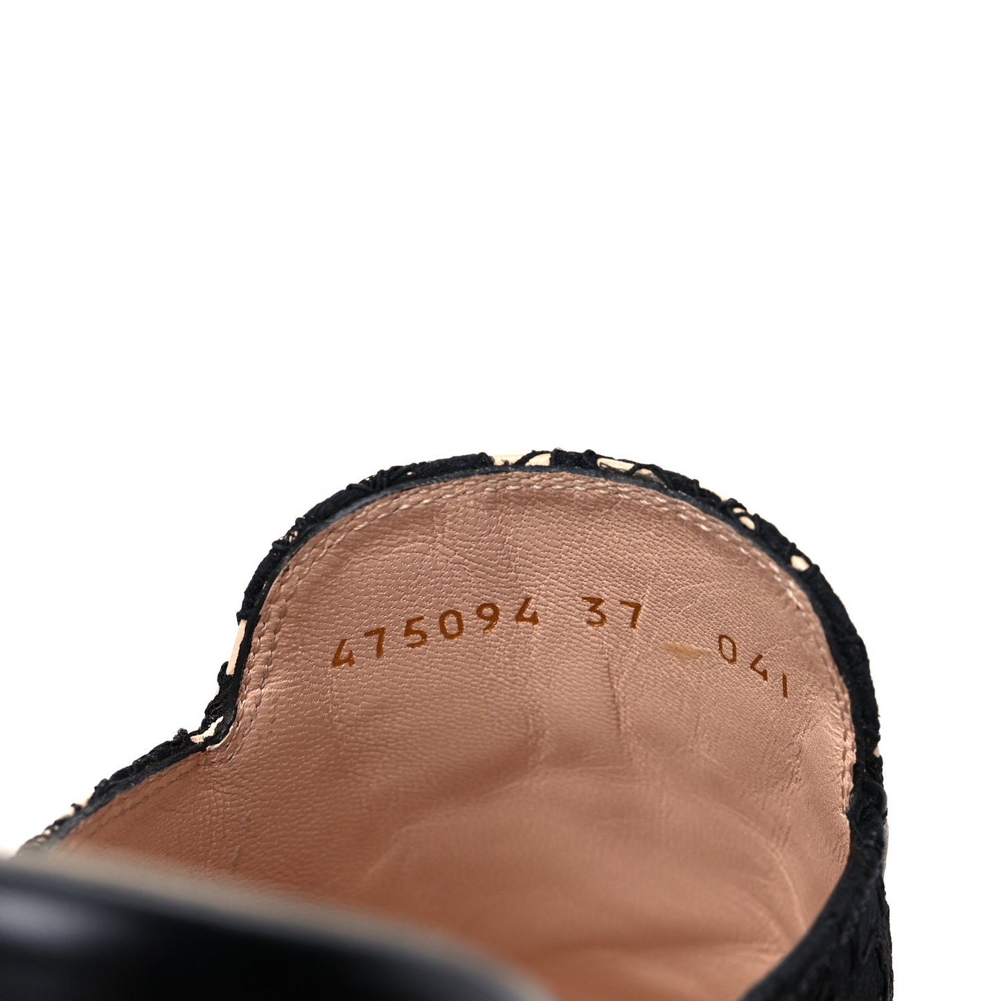 Lace Malaga Kid Womens Princetown Slippers 37 Black Skin Rose