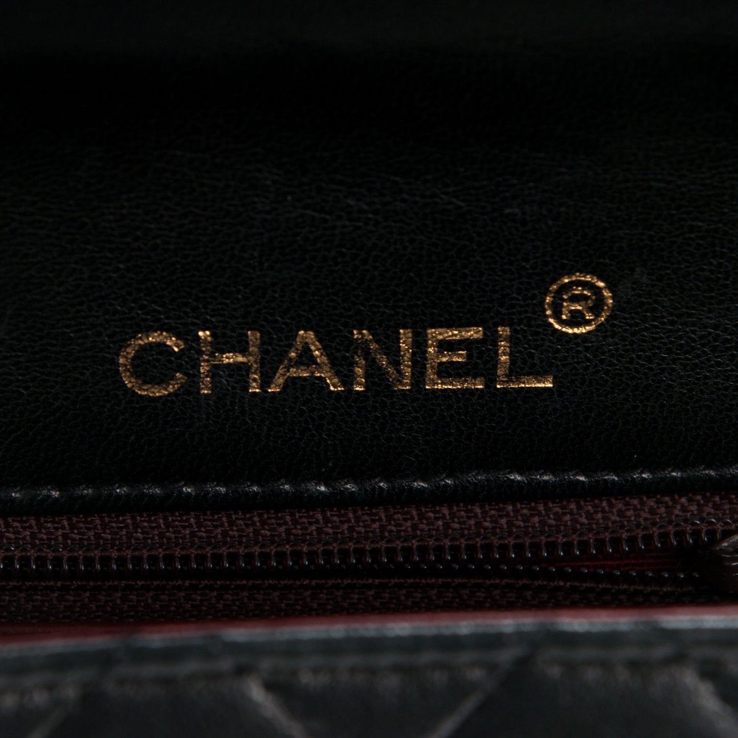 Lambskin Quilted Mini Square Flap Black
