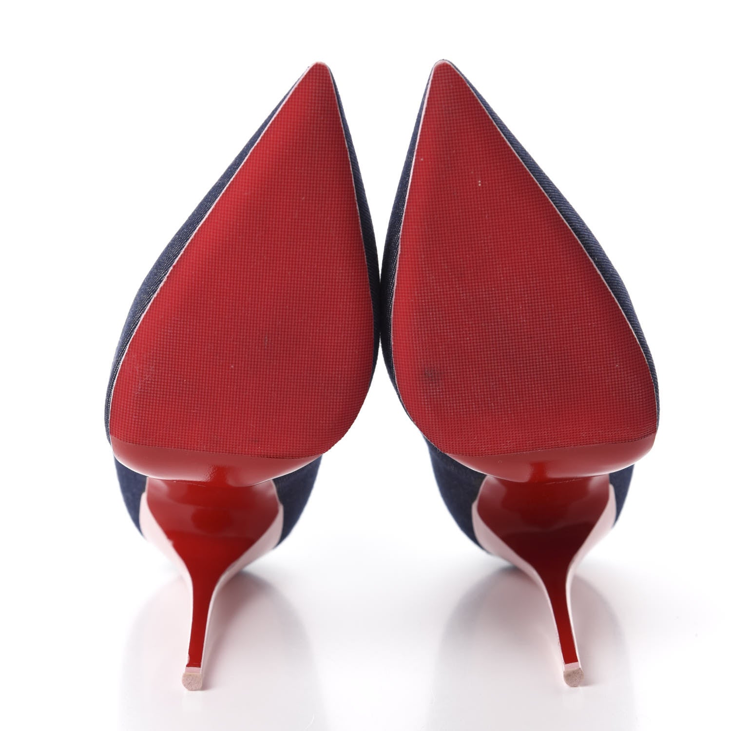 Christian Louboutin Denim Patent So Kate 120 Pumps 39.5 Blue Pompadour 6 of 9
