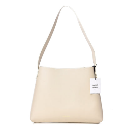 Mansur Gavriel Pebbled Calfskin Small Hobo Creme 1 of 10