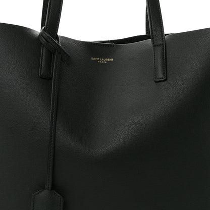 Saint Laurent Calfskin Large Shopping Tote Dark Green 9 of 11
