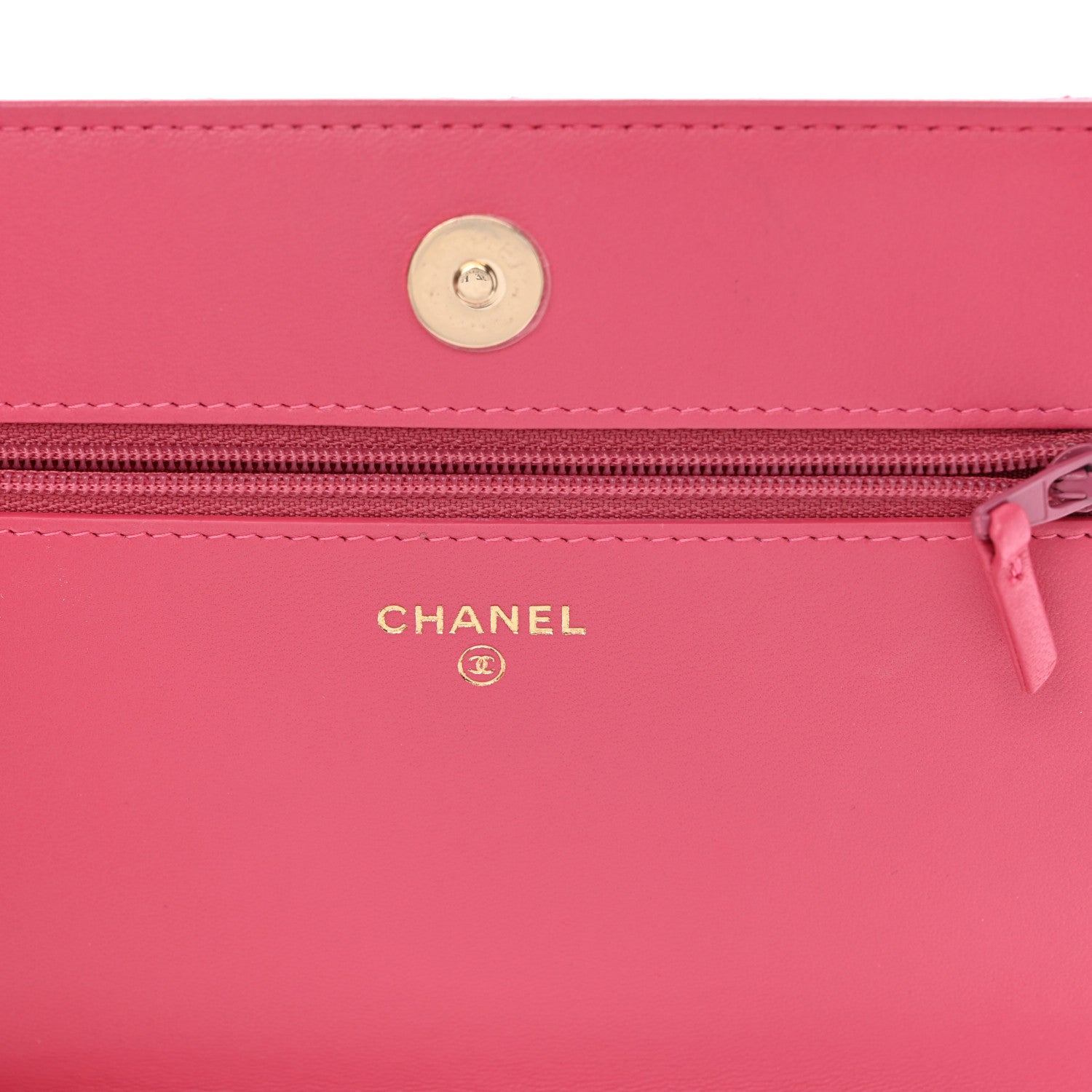 Chanel Lambskin Quilted All About Chanel Wallet On Chain WOC Pink 6 of 13
