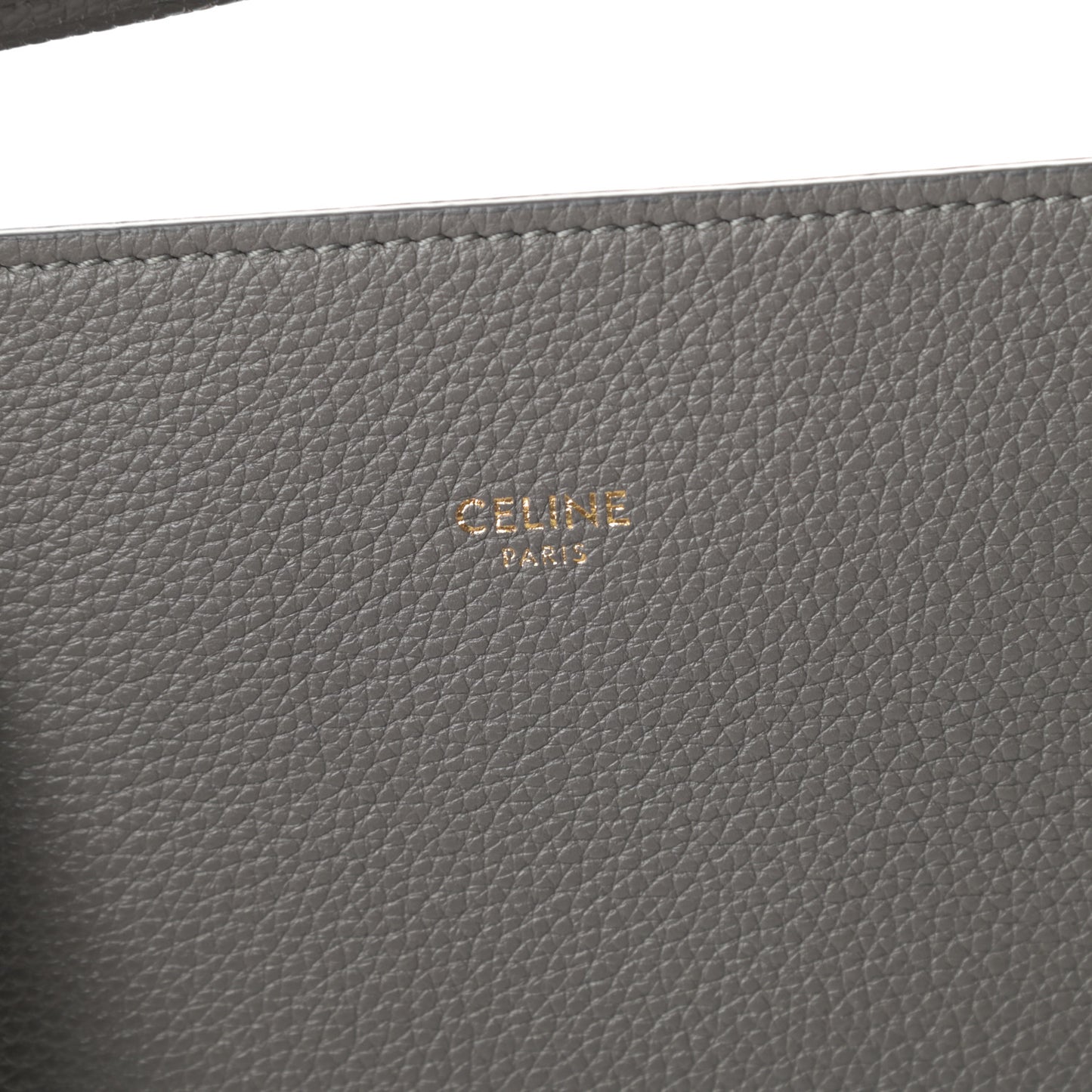 Soft Grained Calfskin Small Belt Cabas Phantom Grey