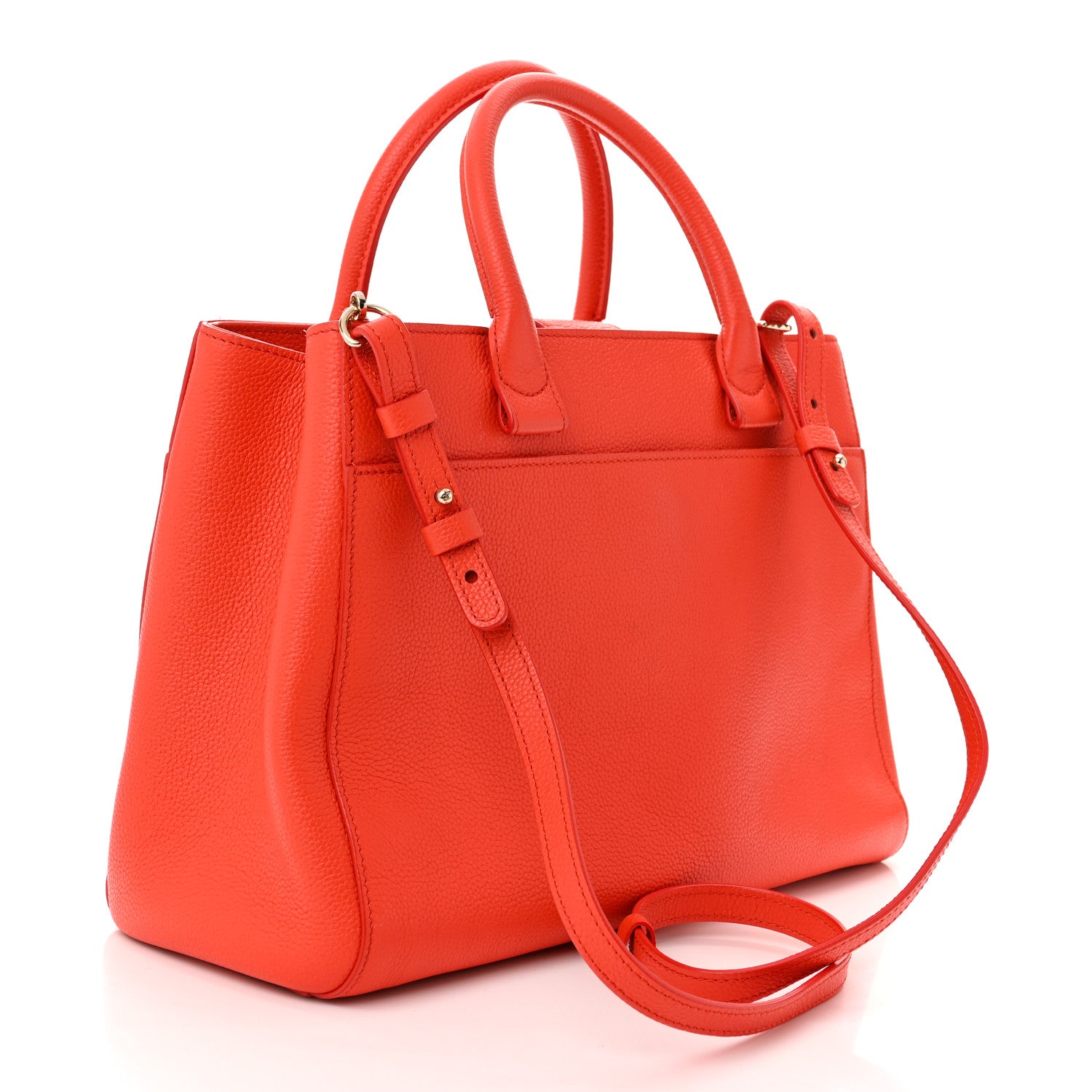 Chanel Grained Calfskin Small Neo Executive Shopper Tote Red 3 of 12
