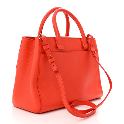 Chanel Grained Calfskin Small Neo Executive Shopper Tote Red 3 of 12