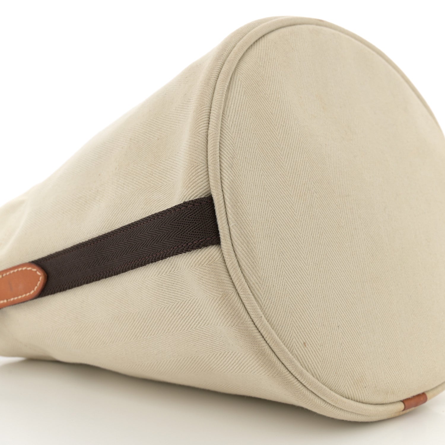 Hermes Natural Barenia Toile Sac De Pansage Grooming Bag 9 of 11