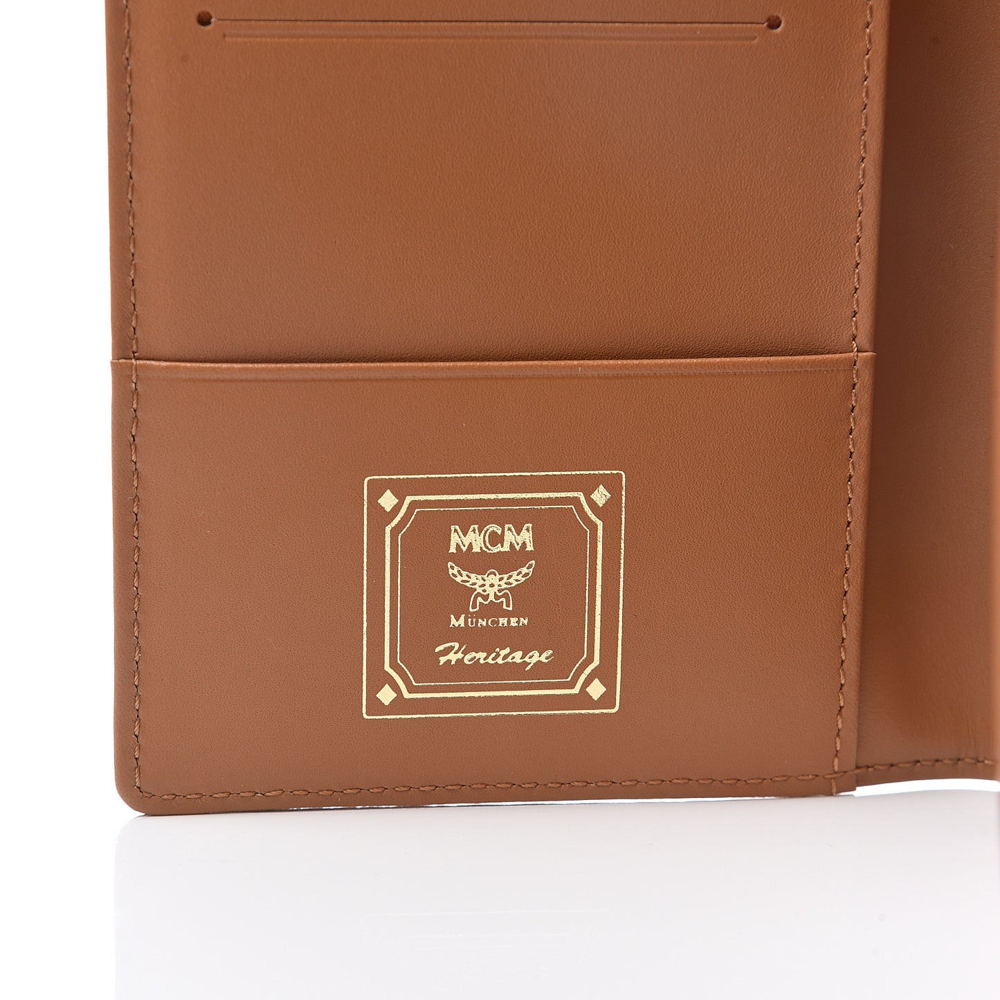 Visetos Heritage Bi-Fold Card Case Cognac