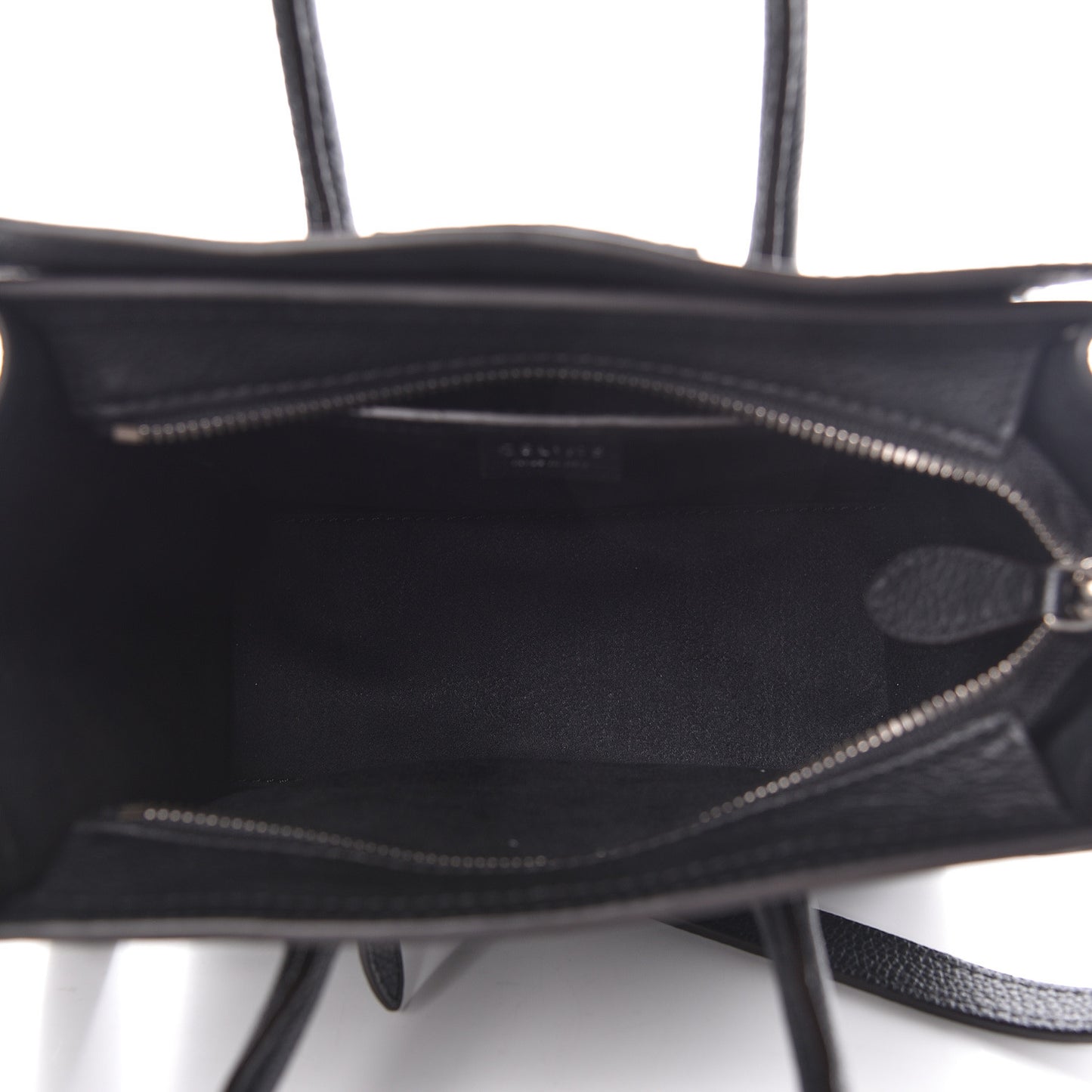 Drummed Calfskin Nano Luggage Black