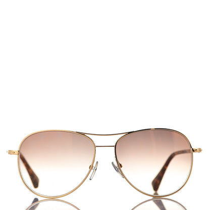 Louis Vuitton Conspiration Pilote Sunglasses Z0164U Gold 2 of 8