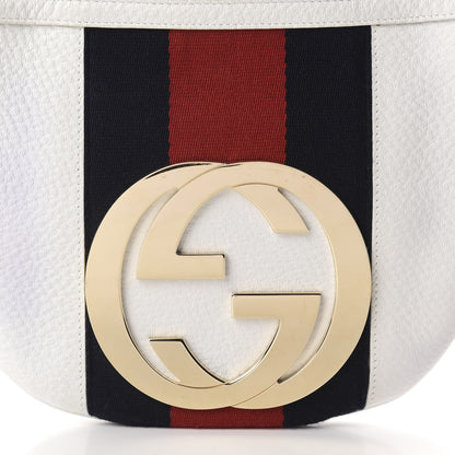 Gucci Calfskin Web Small Blondie Hobo White 11 of 14