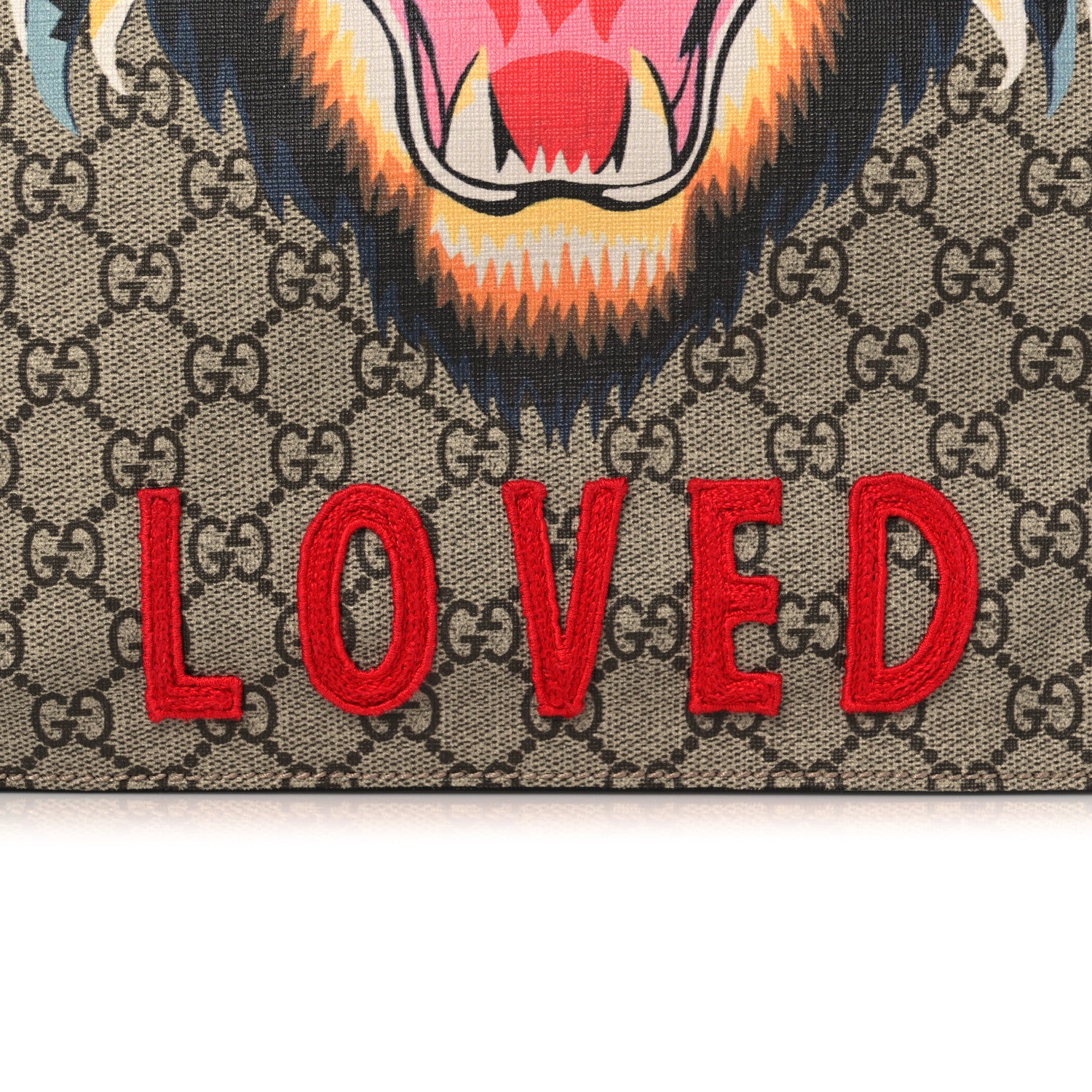 Gucci GG Supreme Monogram Angry Cat Vertical Tote 8 of 12