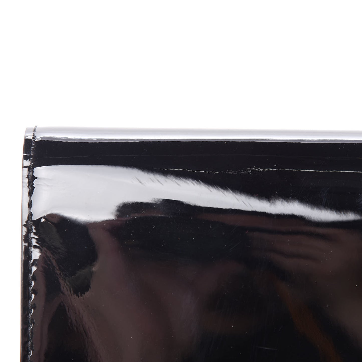 Patent Louise Clutch Black