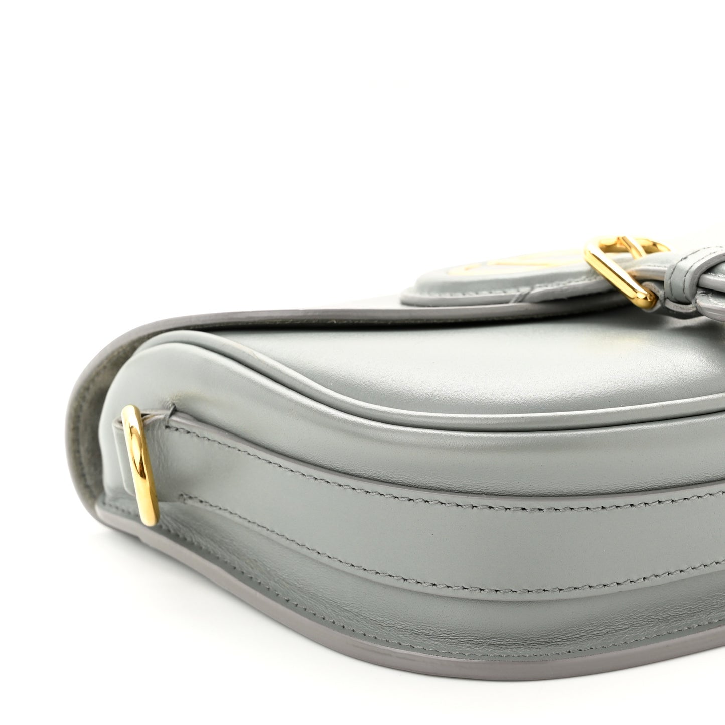 Box Calfskin Small Bobby Bag Gray