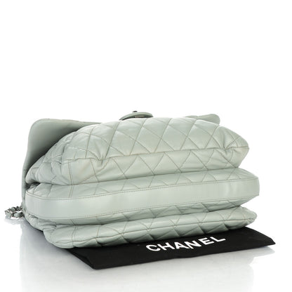 Chanel Lambskin Quilted 3 Maxi Flap Light Grey 4 of 8