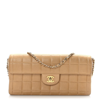 Chanel Lambskin East West Chocolate Bar Flap Beige 1 of 9