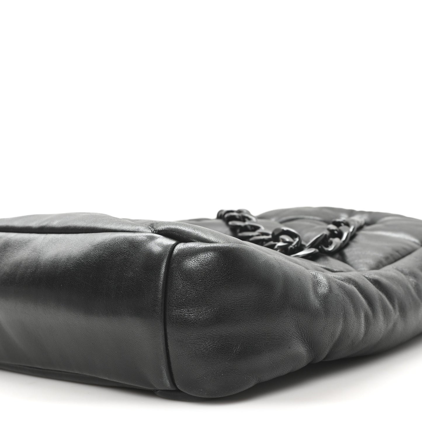 Nappa Cloud Quilted Travia Medium Tote Black