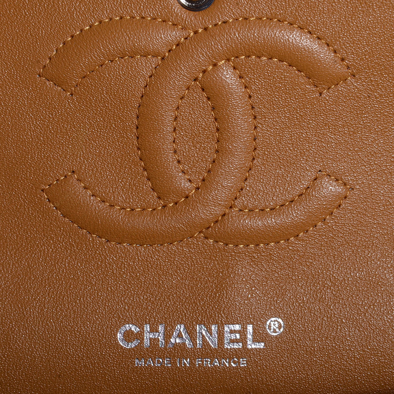 Chanel Lambskin Medium Double Flap Dark Beige 7 of 10
